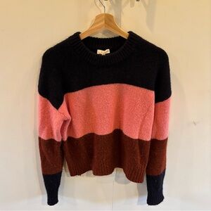 A.L.C crewneck, colorblock alpaca blend sweater size S